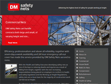 Tablet Screenshot of dmsafetynets.co.uk